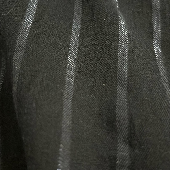 Victoria's Secret Black with Metallic Blue Stripe Button Down Sleepshirt. Size L - Picture 9 of 10